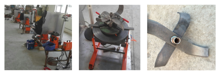 焊接变位机用于农机行业